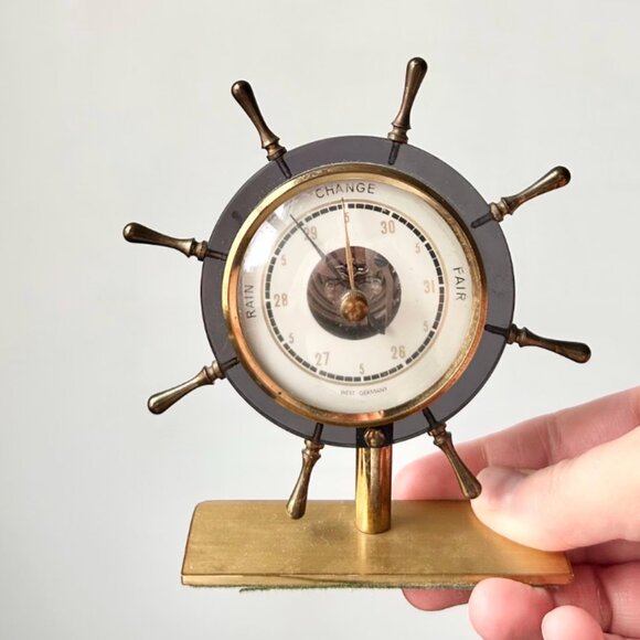 Vintage Desktop Barometer Figurine West Germany - Picture 1 of 8